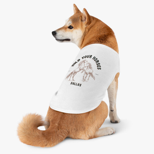 Cute Pet Tank Top - 'Hold Your Horses' Design for Dogs - DiRoMi