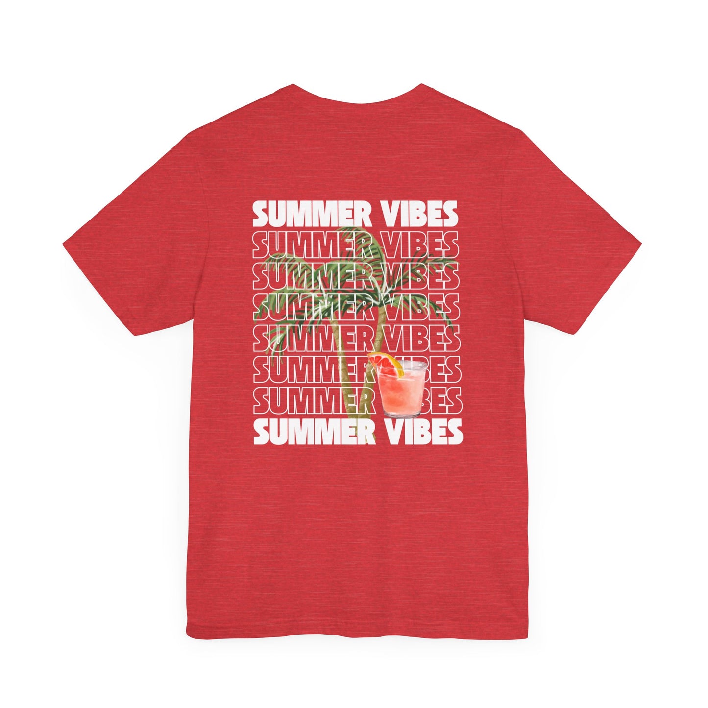 Summer Vibes Unisex Jersey Tee, Casual Summer T-Shirt, Fun Beachwear, Gift for Friends, Vacation Outfit, Relaxed Style, Graphic T Shirts