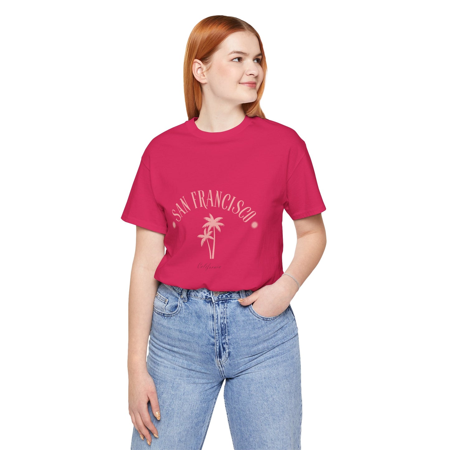 California Vibes Women Tee with San Francisco Design - DiRoMi