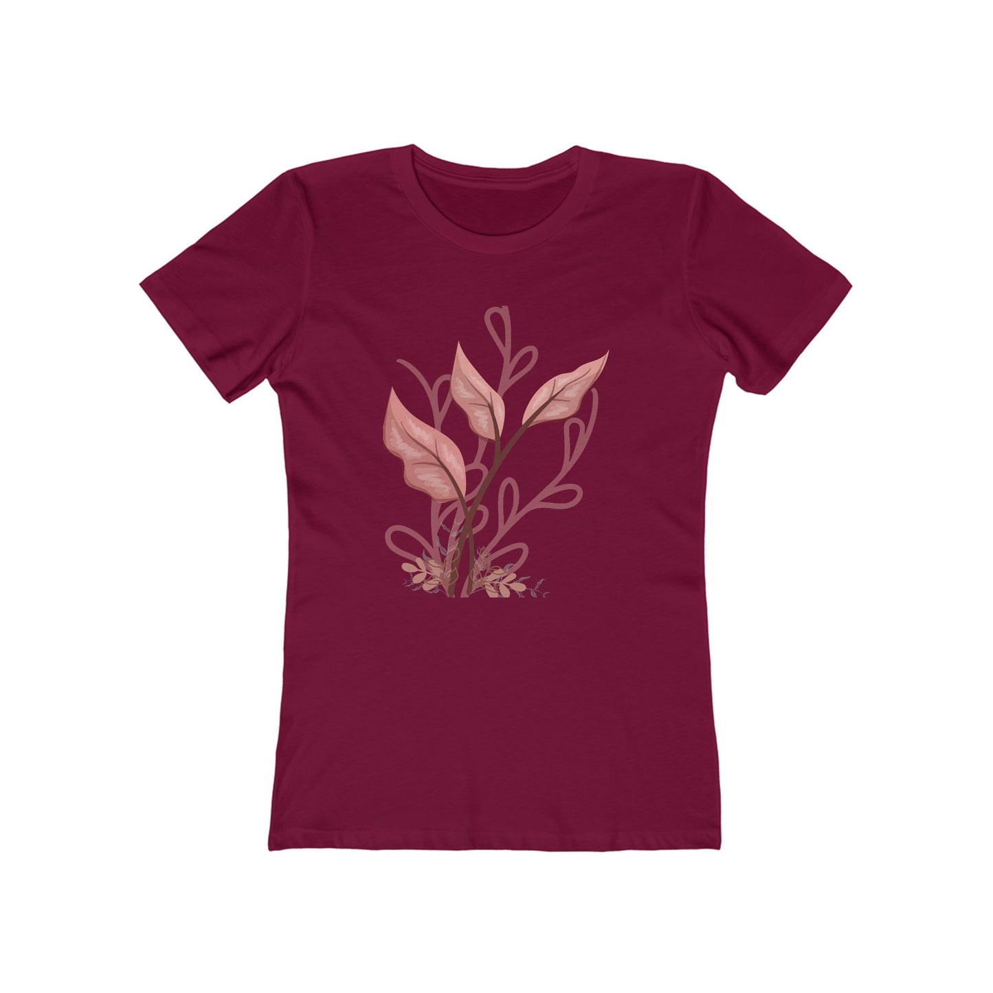 Floral Print Boyfriend Tee for Women - Casual Comfortable Style - DiRoMi