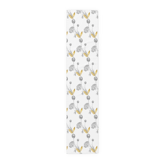 Modern Floral Table Runner