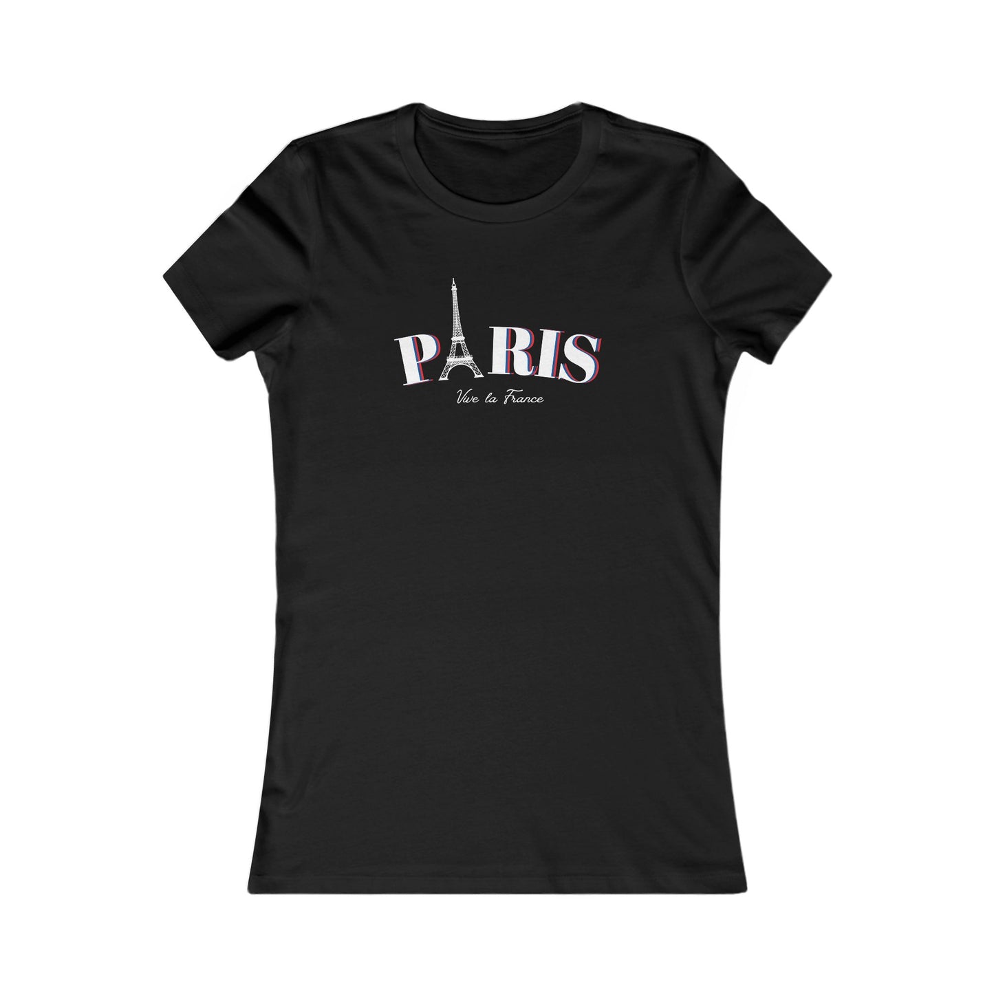 Paris Women's Favorite Tee - Stylish Black T-Shirt - DiRoMi