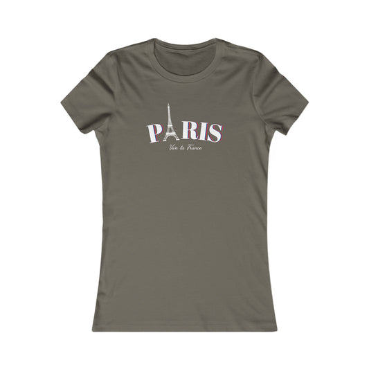 Paris Women's Favorite Tee - Stylish Black T-Shirt - DiRoMi