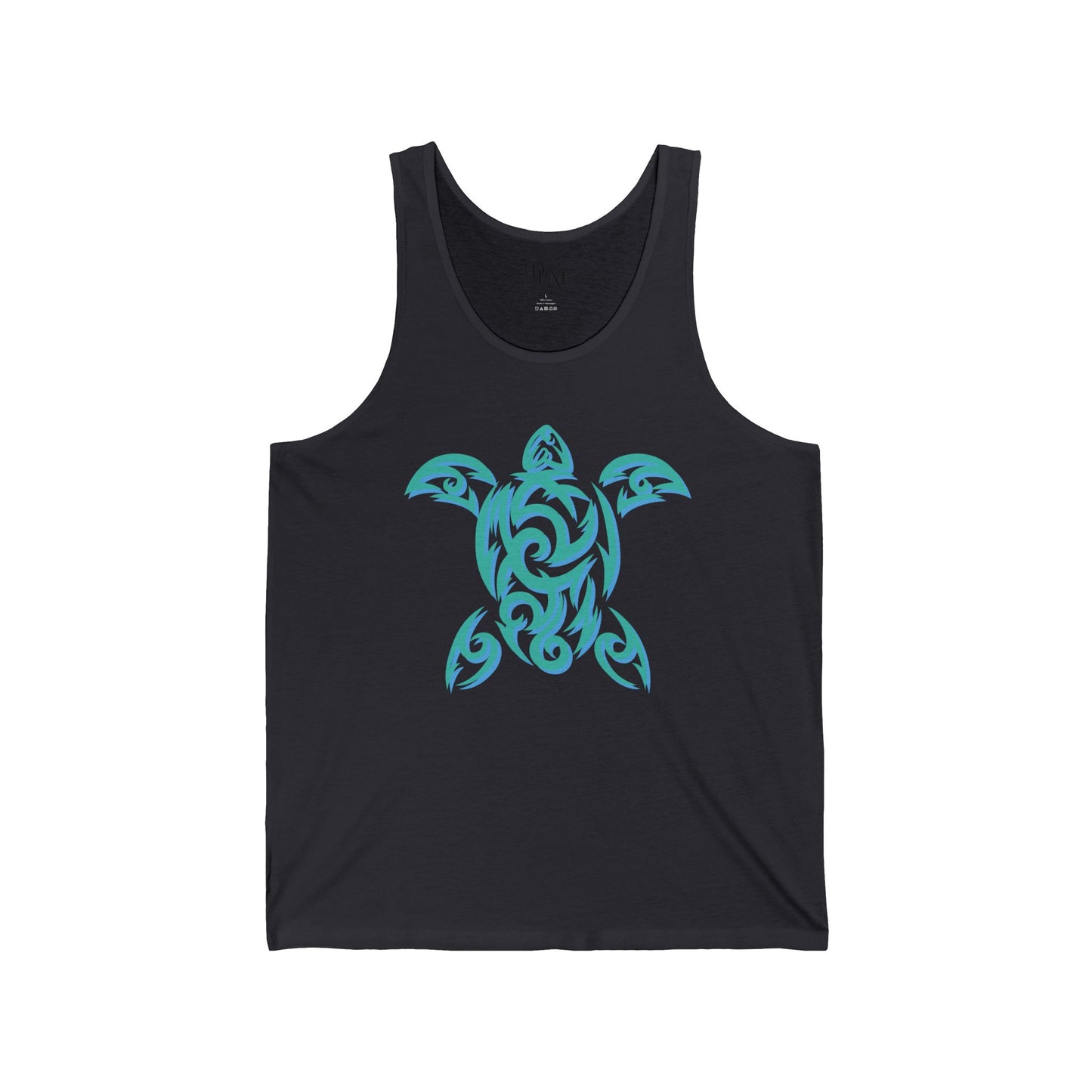 Turtle Tribal Design Unisex Jersey Tank - Ocean Lover's Apparel