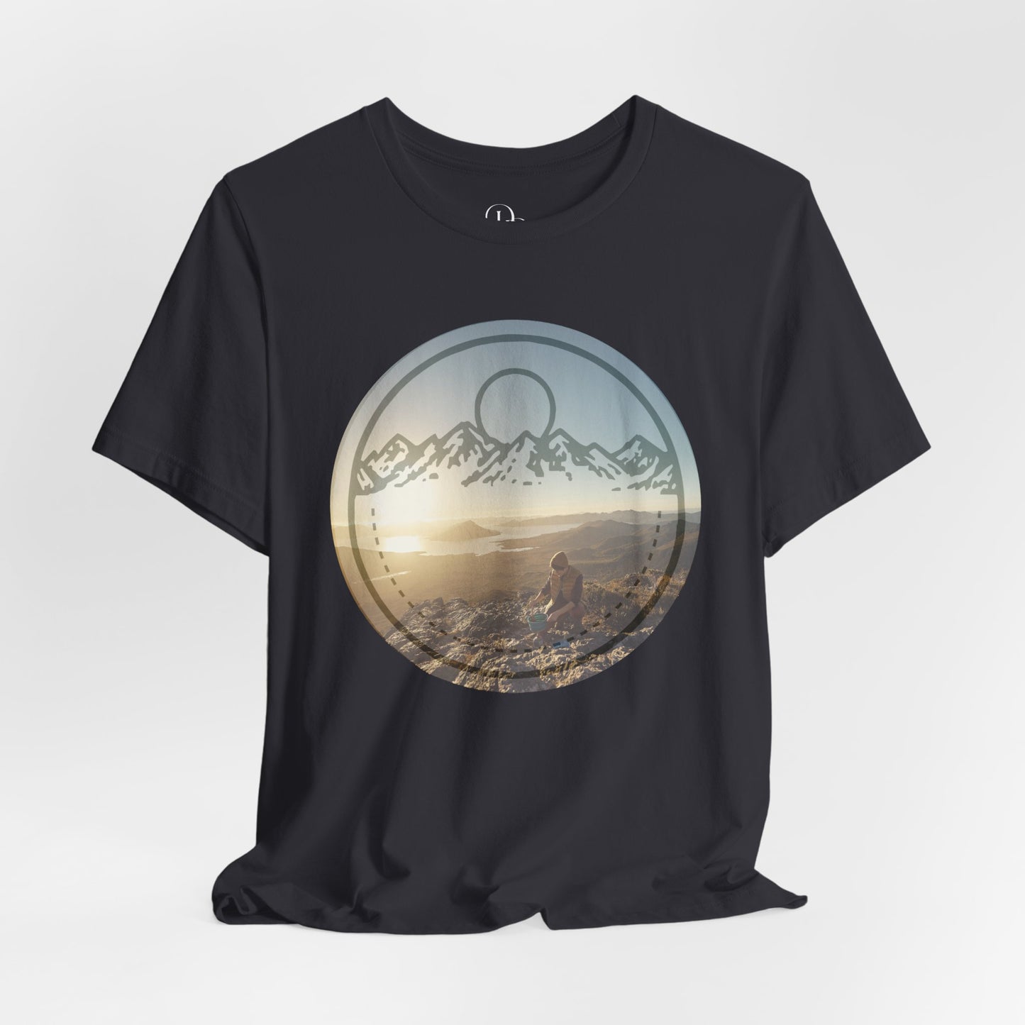 Adventure Awaits Mountain Graphic T-Shirt - Unisex Jersey Short Sleeve - DiRoMi