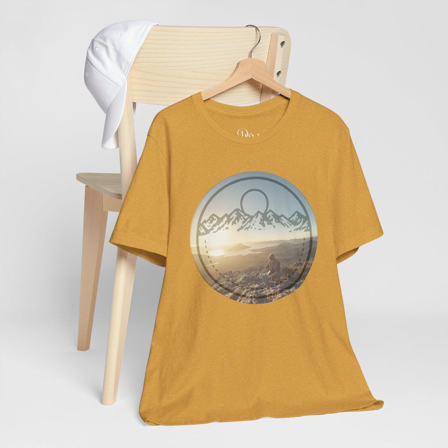 Adventure Awaits Mountain Graphic T-Shirt - Unisex Jersey Short Sleeve - DiRoMi