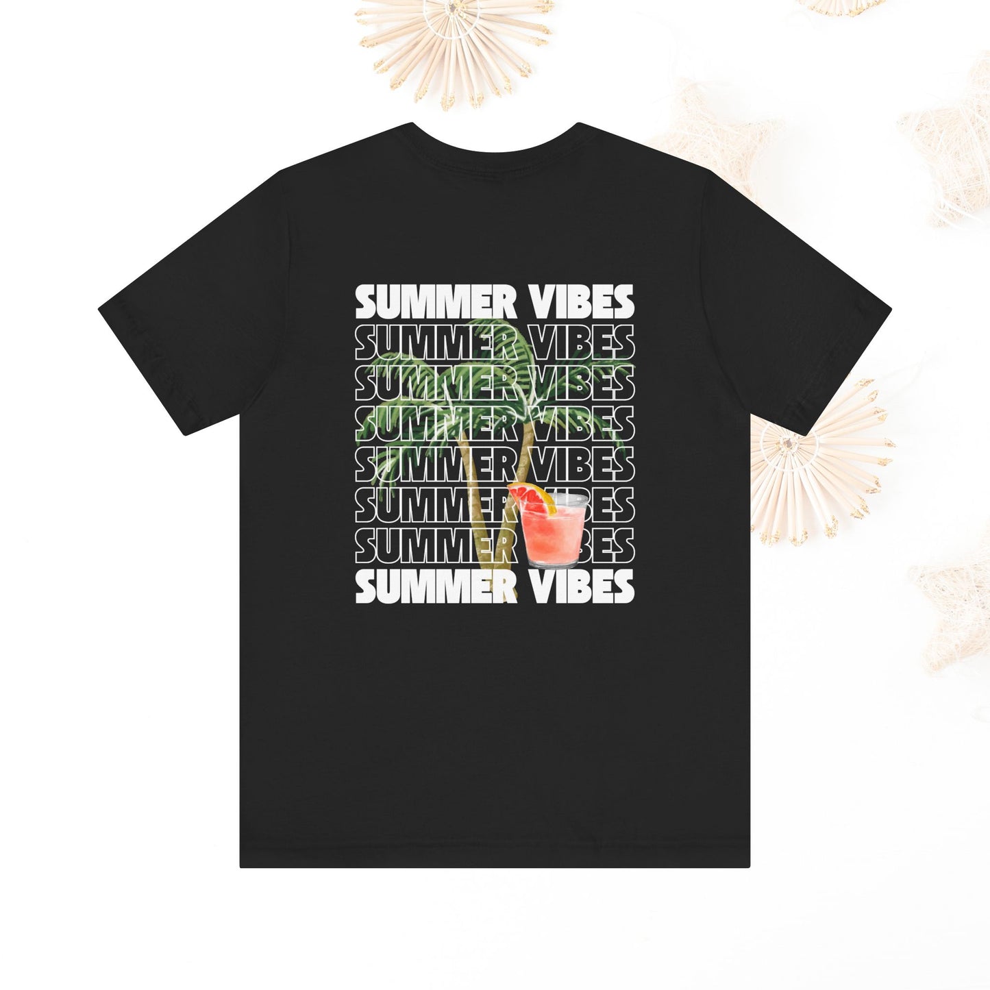 Summer Vibes Unisex Jersey Tee, Casual Summer T-Shirt, Fun Beachwear, Gift for Friends, Vacation Outfit, Relaxed Style, Graphic T Shirts