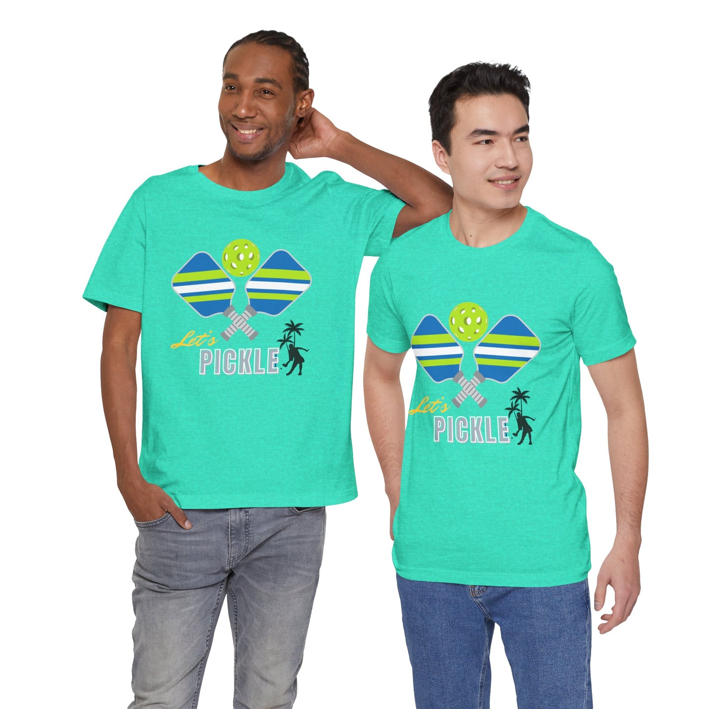 Let's Pickle! Unisex Short Sleeve Tee - Fun Pickleball T-Shirt for Sport Lovers - DiRoMi