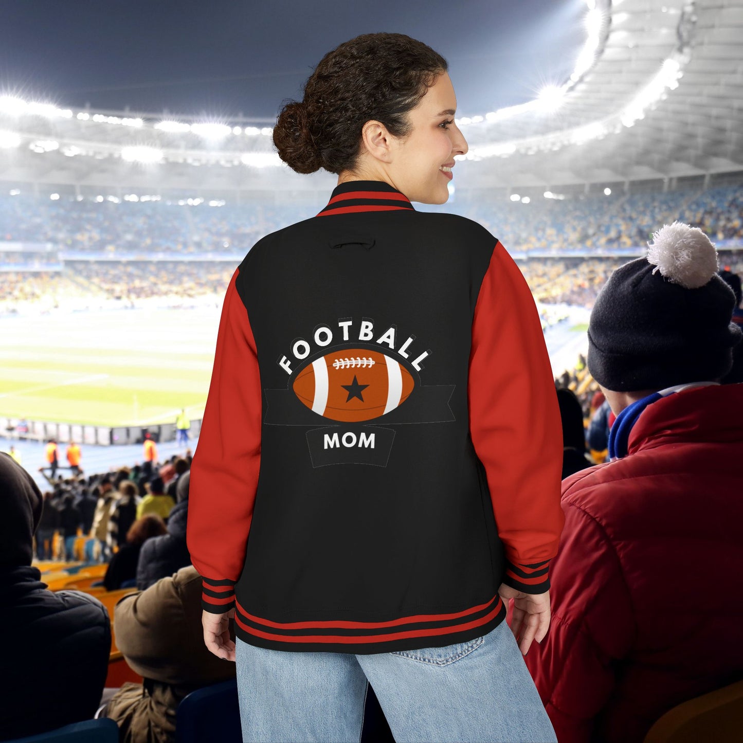 Football Mom Letterman Jacket