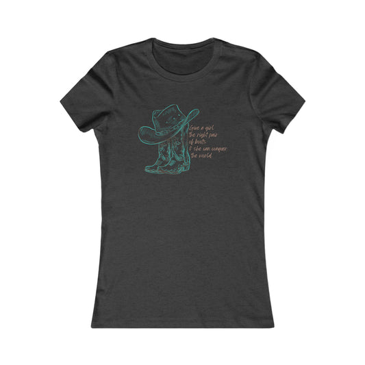 Cowgirl Tee - Inspirational Cowgirl Boots Women's T-Shirt - DiRoMi