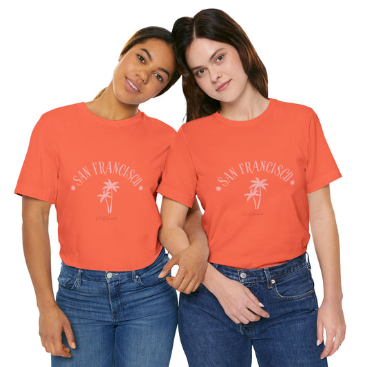 California Vibes Women Tee with San Francisco Design - DiRoMi