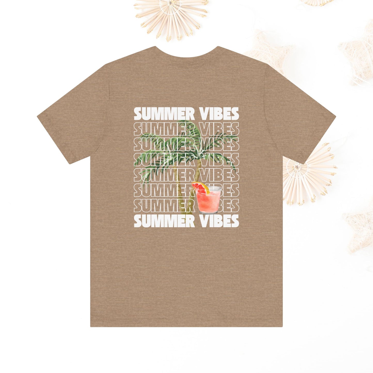 Summer Vibes Unisex Jersey Tee, Casual Summer T-Shirt, Fun Beachwear, Gift for Friends, Vacation Outfit, Relaxed Style, Graphic T Shirts