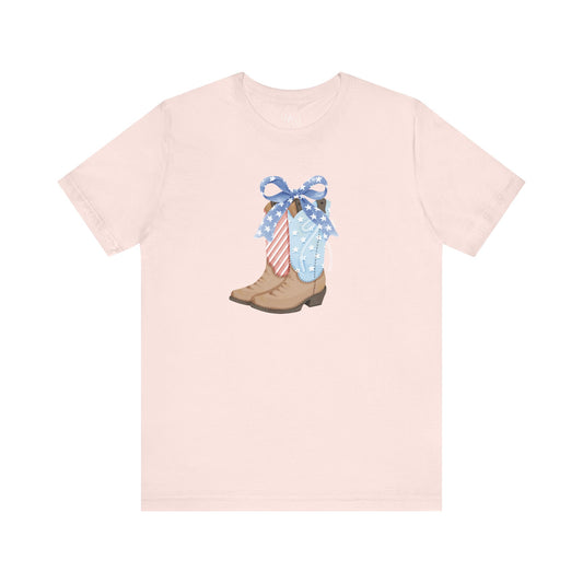 Patriotic Cowboy Boot Tee