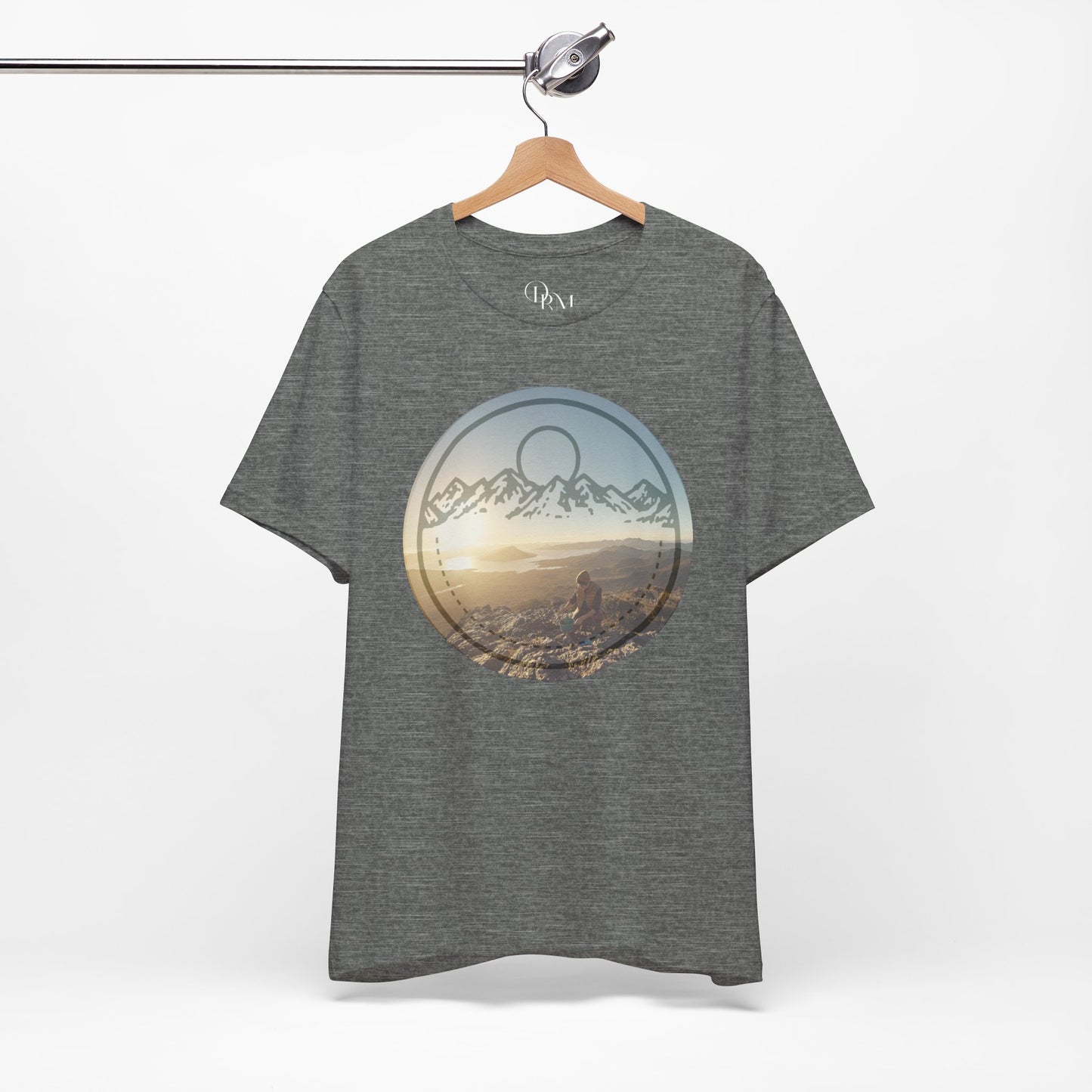 Adventure Awaits Mountain Graphic T-Shirt - Unisex Jersey Short Sleeve - DiRoMi