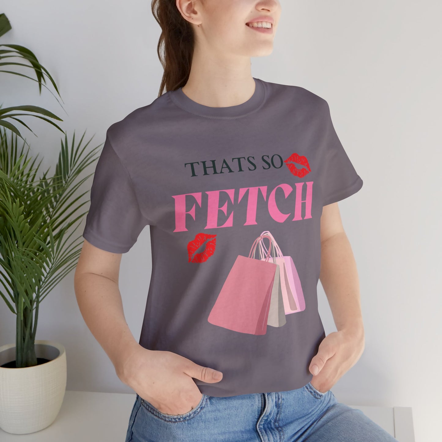That's So Fetch teen girl Jersey Short Sleeve Tee - Trendy Graphic Tee for Fashion Lovers - DiRoMi
