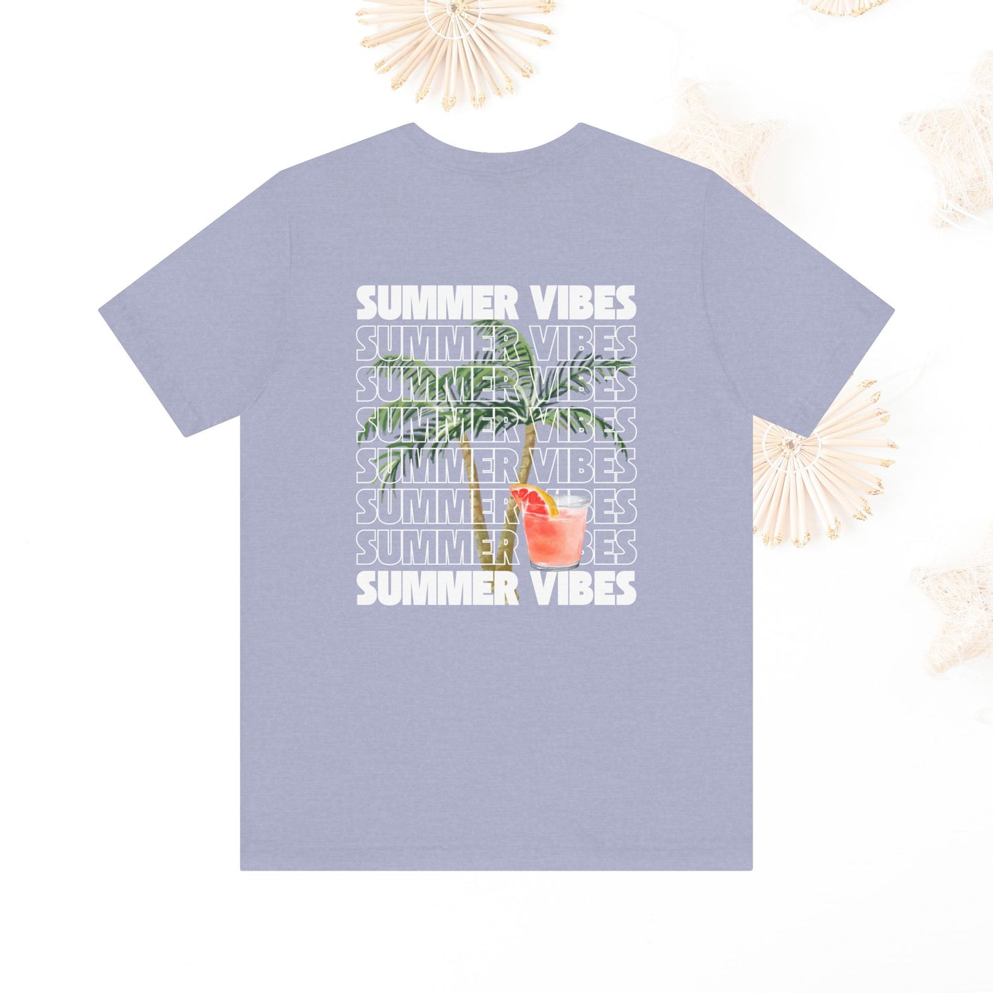 Summer Vibes Unisex Jersey Tee, Casual Summer T-Shirt, Fun Beachwear, Gift for Friends, Vacation Outfit, Relaxed Style, Graphic T Shirts