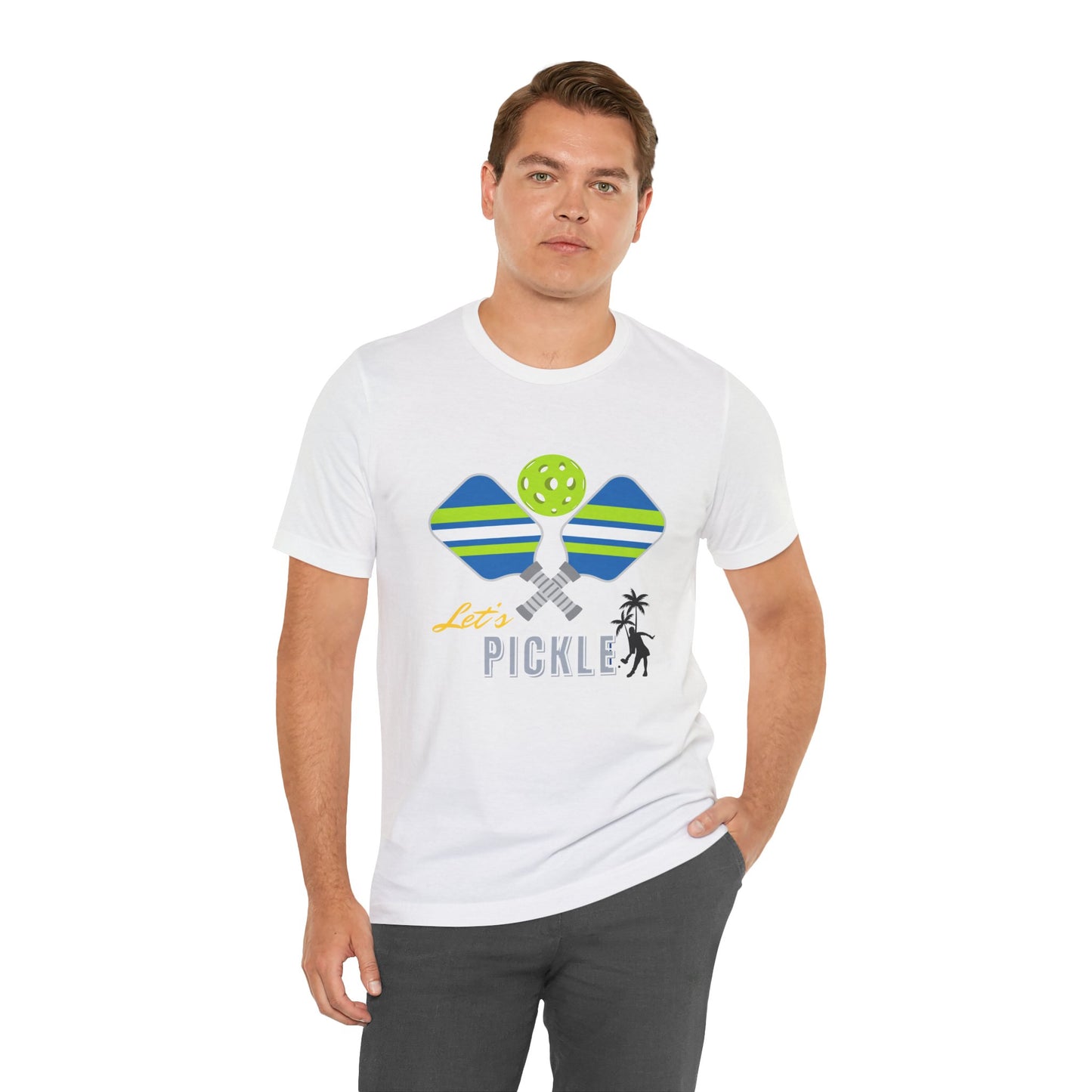 Let's Pickle! Unisex Short Sleeve Tee - Fun Pickleball T-Shirt for Sport Lovers - DiRoMi