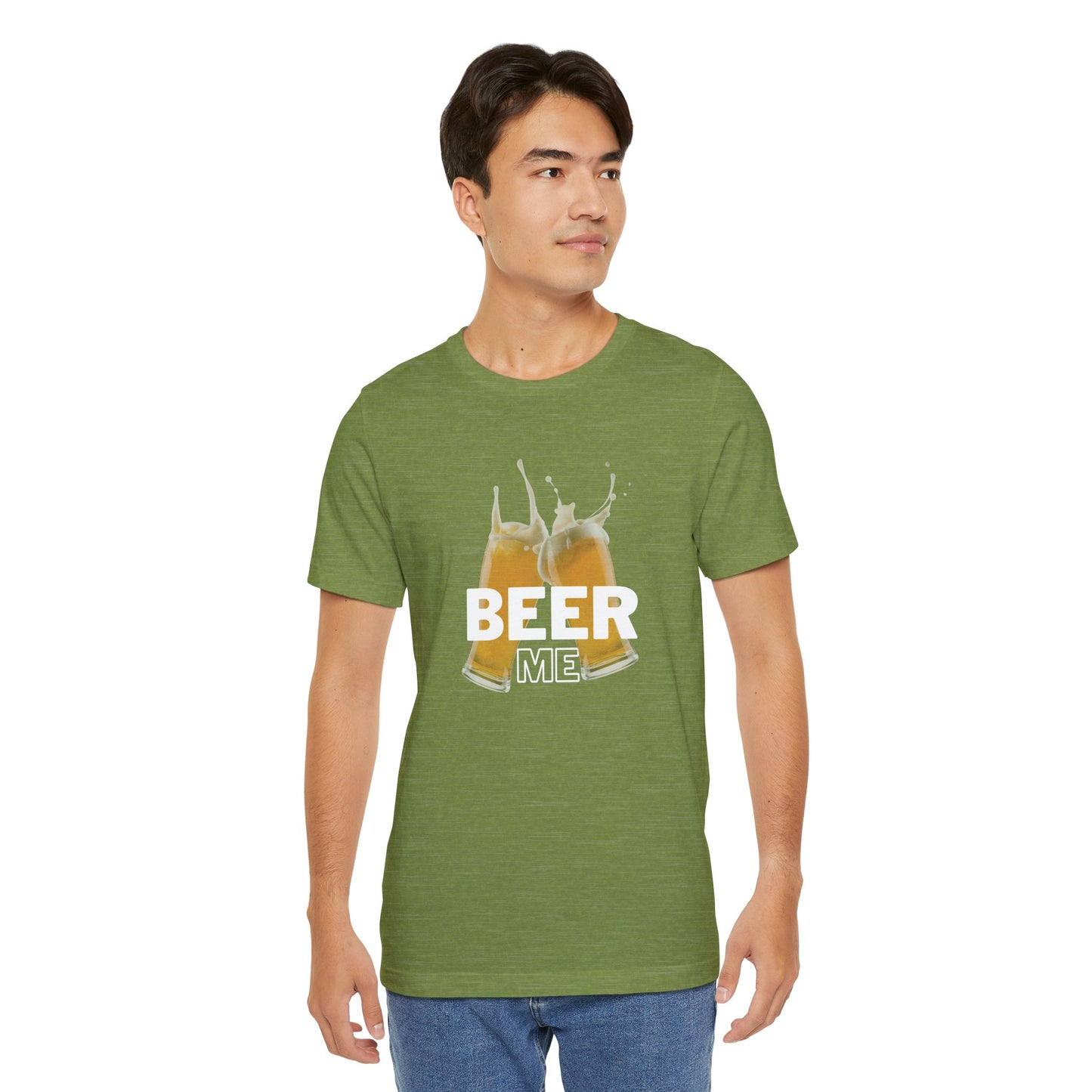 "Beer Me" Unisex Jersey Tee for Beer Lovers - DiRoMi