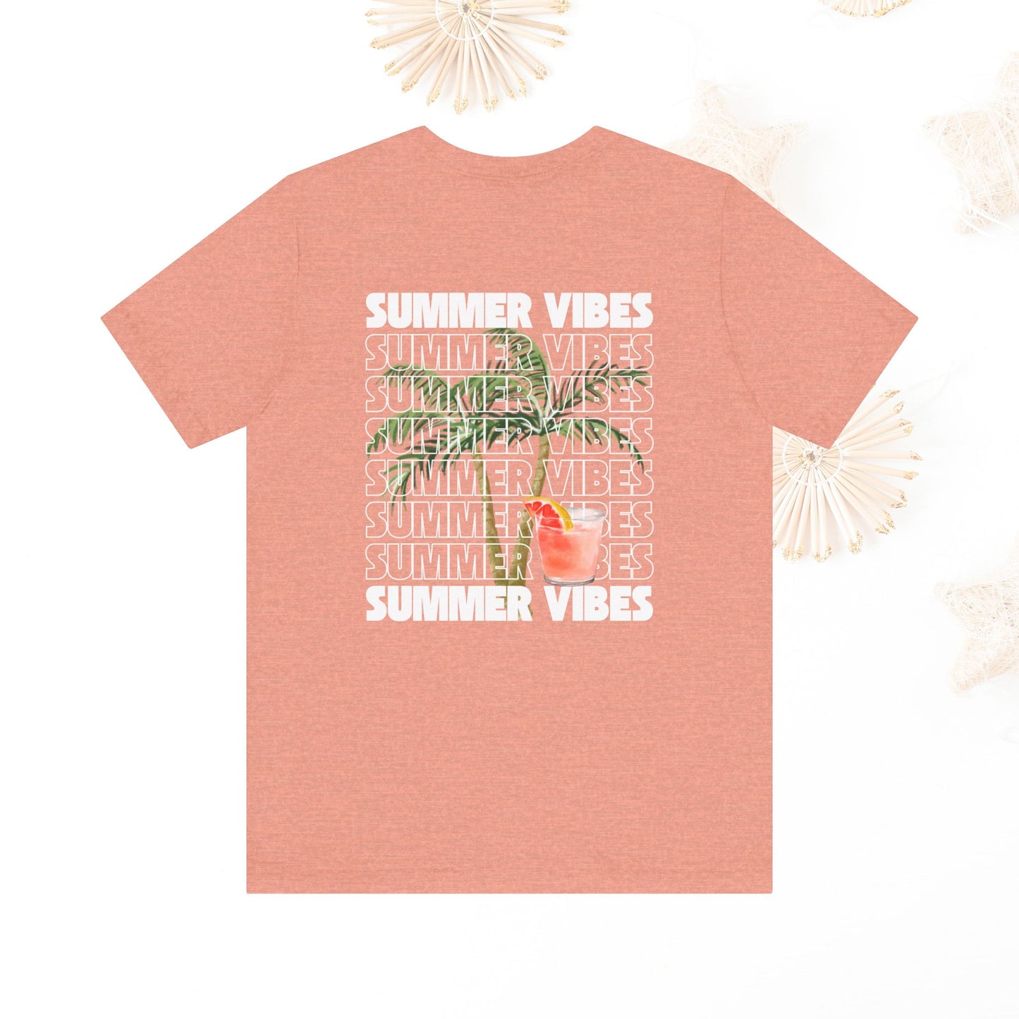 Summer Vibes Unisex Jersey Tee, Casual Summer T-Shirt, Fun Beachwear, Gift for Friends, Vacation Outfit, Relaxed Style, Graphic T Shirts