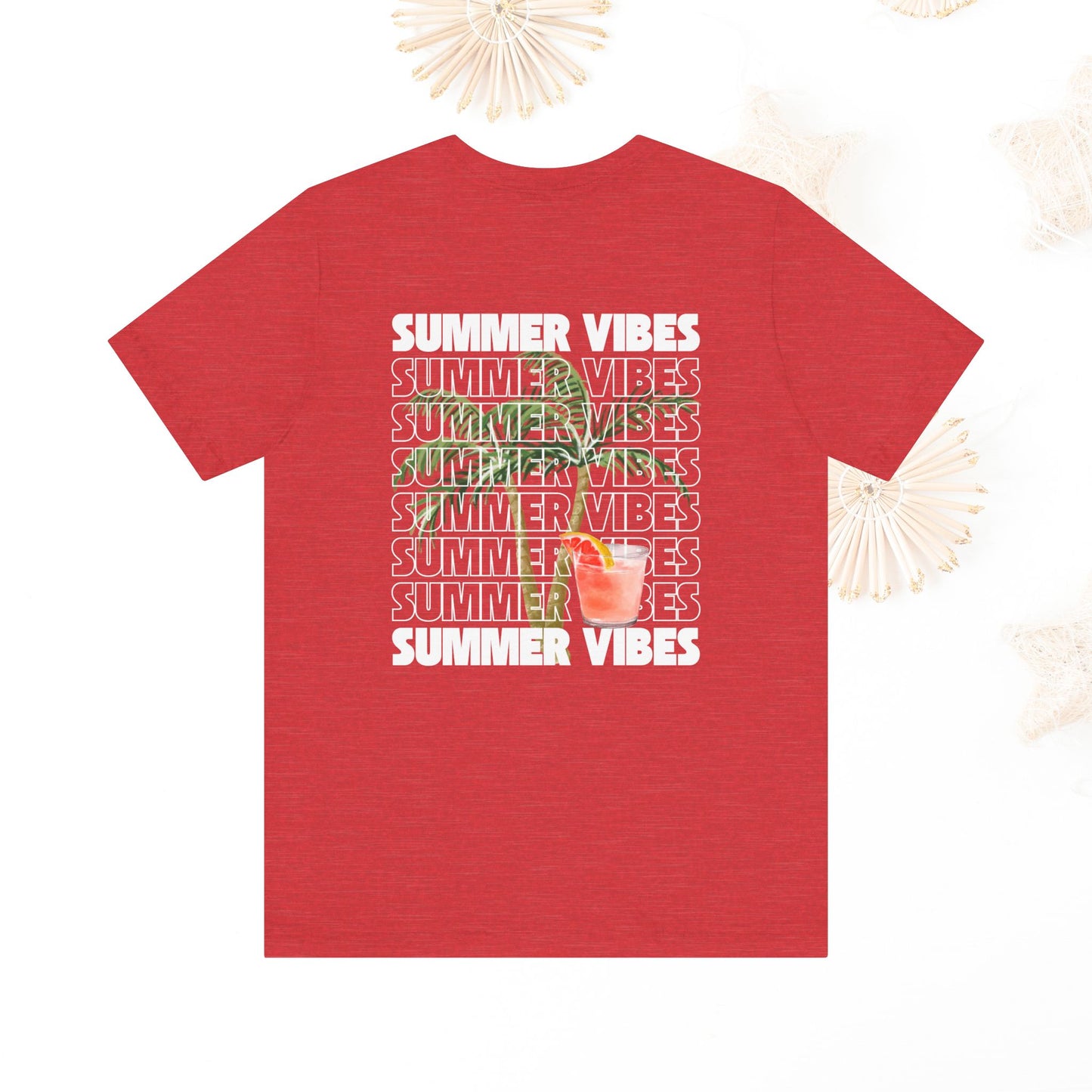 Summer Vibes Unisex Jersey Tee, Casual Summer T-Shirt, Fun Beachwear, Gift for Friends, Vacation Outfit, Relaxed Style, Graphic T Shirts