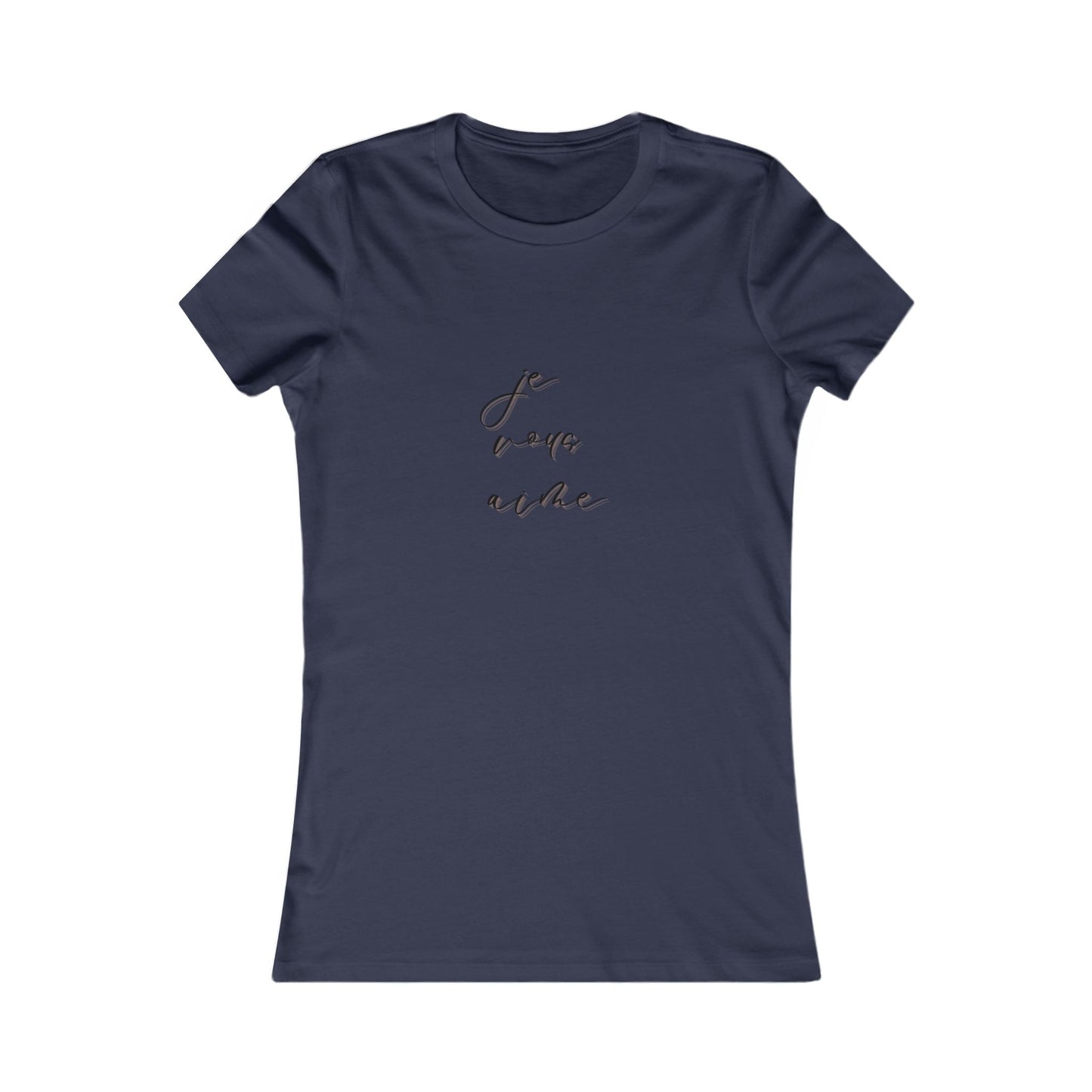 Chic Women's Tee - 'Je Vous Aime' Inspirational Top - DiRoMi