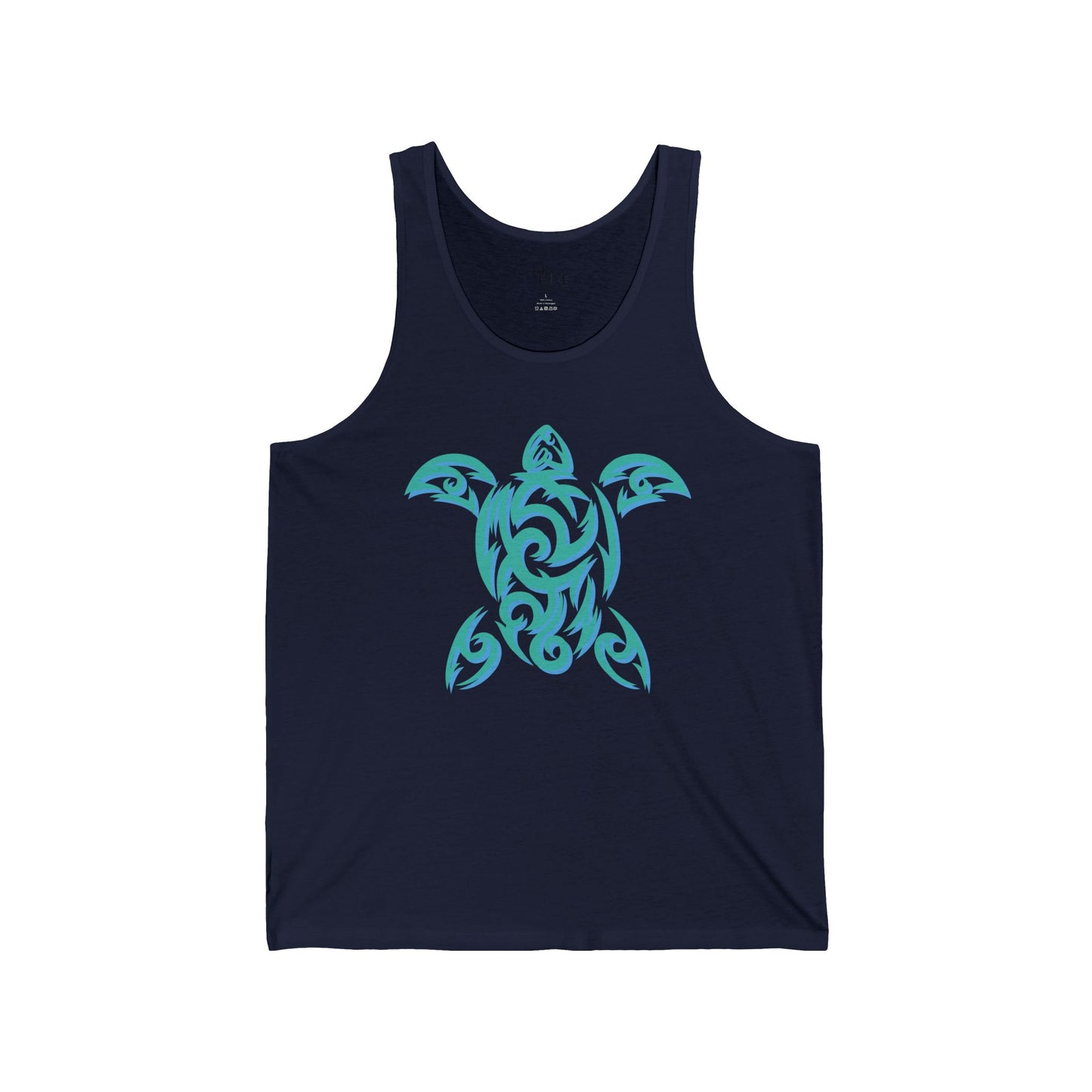 Turtle Tribal Design Unisex Jersey Tank - Ocean Lover's Apparel
