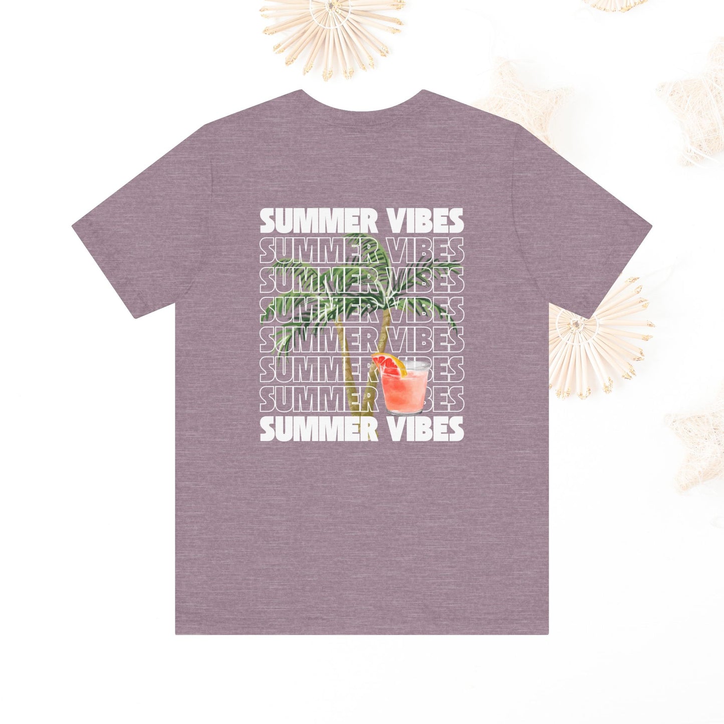Summer Vibes Unisex Jersey Tee, Casual Summer T-Shirt, Fun Beachwear, Gift for Friends, Vacation Outfit, Relaxed Style, Graphic T Shirts