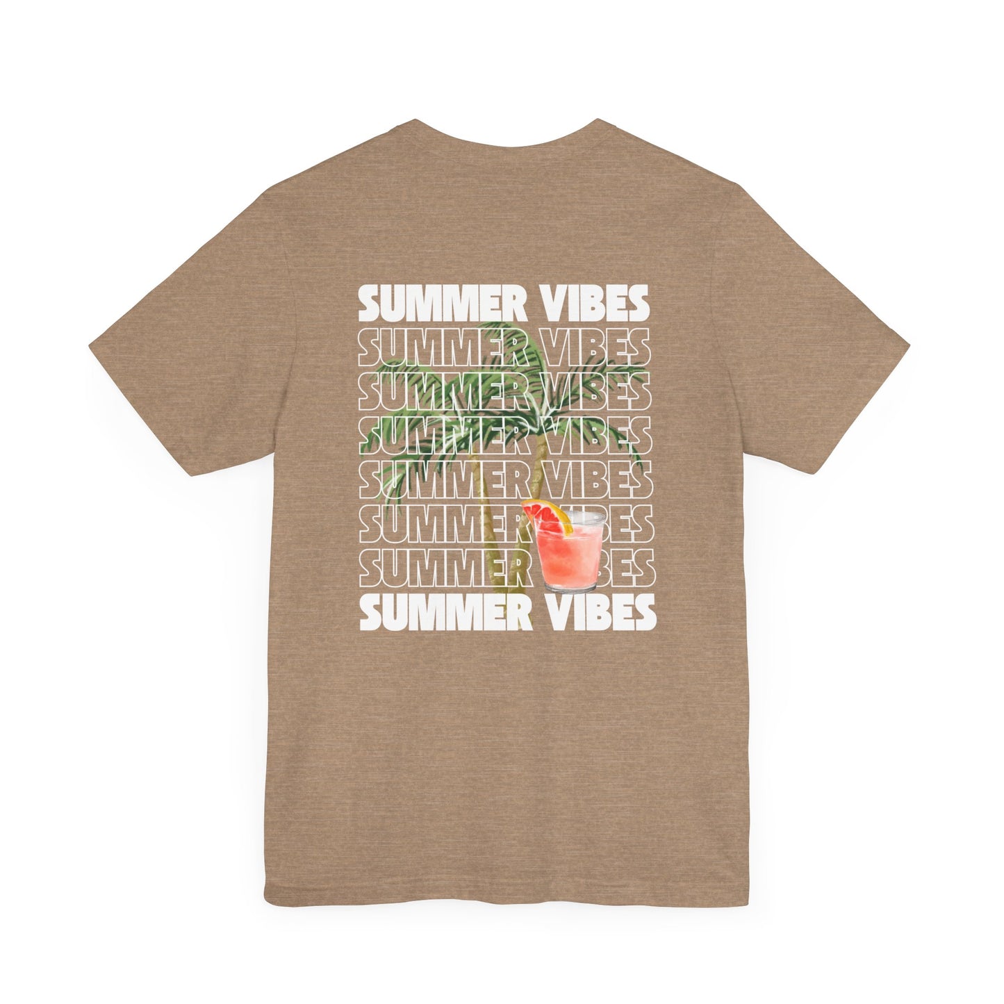 Summer Vibes Unisex Jersey Tee, Casual Summer T-Shirt, Fun Beachwear, Gift for Friends, Vacation Outfit, Relaxed Style, Graphic T Shirts