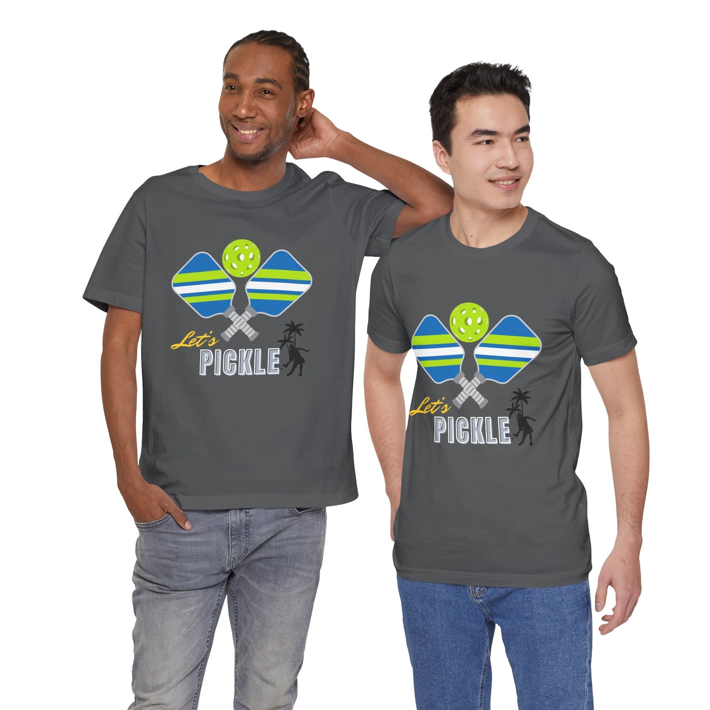 Let's Pickle! Unisex Short Sleeve Tee - Fun Pickleball T-Shirt for Sport Lovers - DiRoMi