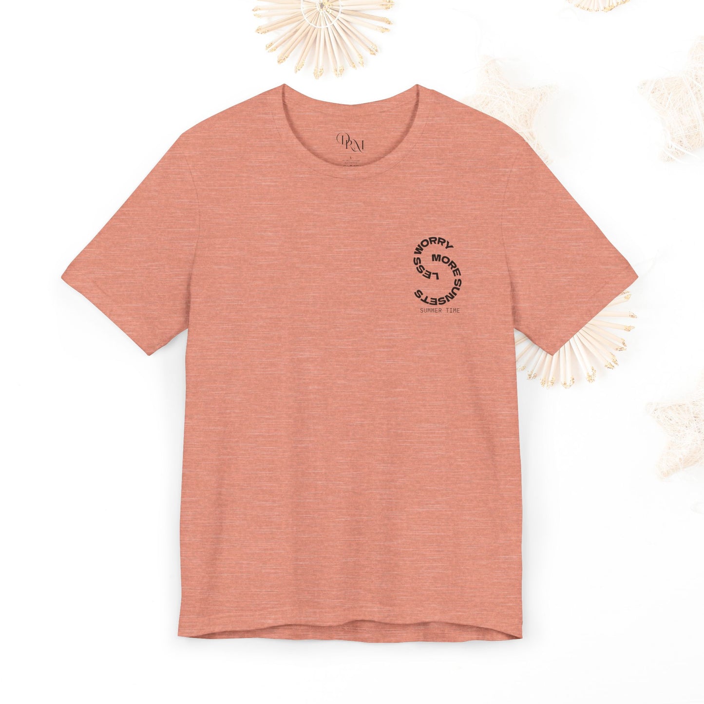 Beach Vibes Unisex Tee, Summer Vacation T-Shirt, Ocean Lover Shirt, Coastal Graphic Top, Beach Bum Apparel, back and front shirt