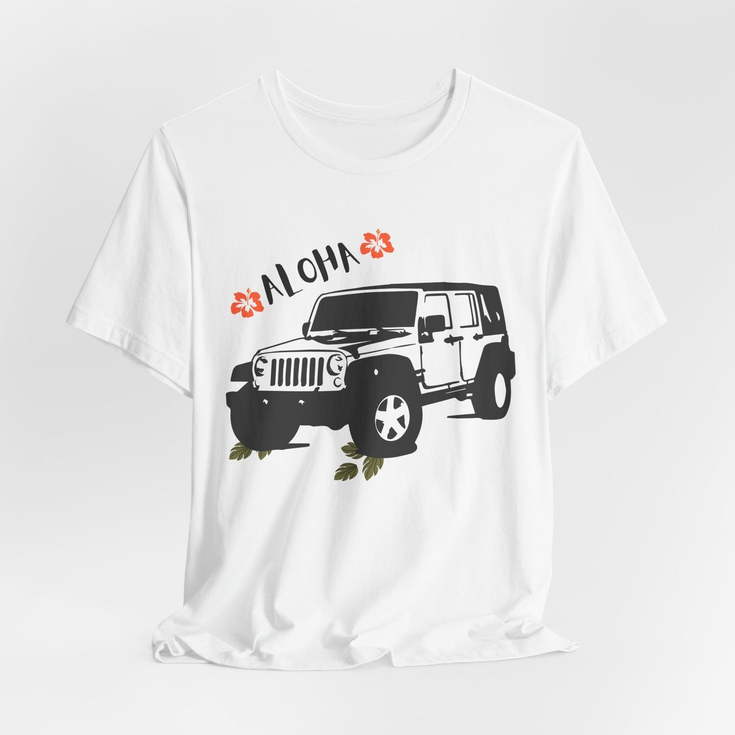Aloha Jeep Unisex Short Sleeve Tee - Perfect for Adventure Lovers - DiRoMi