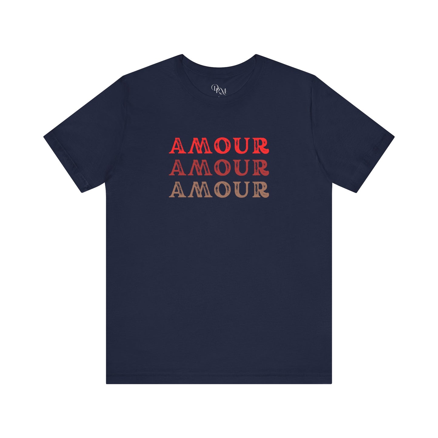 Amour Graphic Tee - Unisex Short Sleeve T-Shirt for Love Enthusiasts - DiRoMi