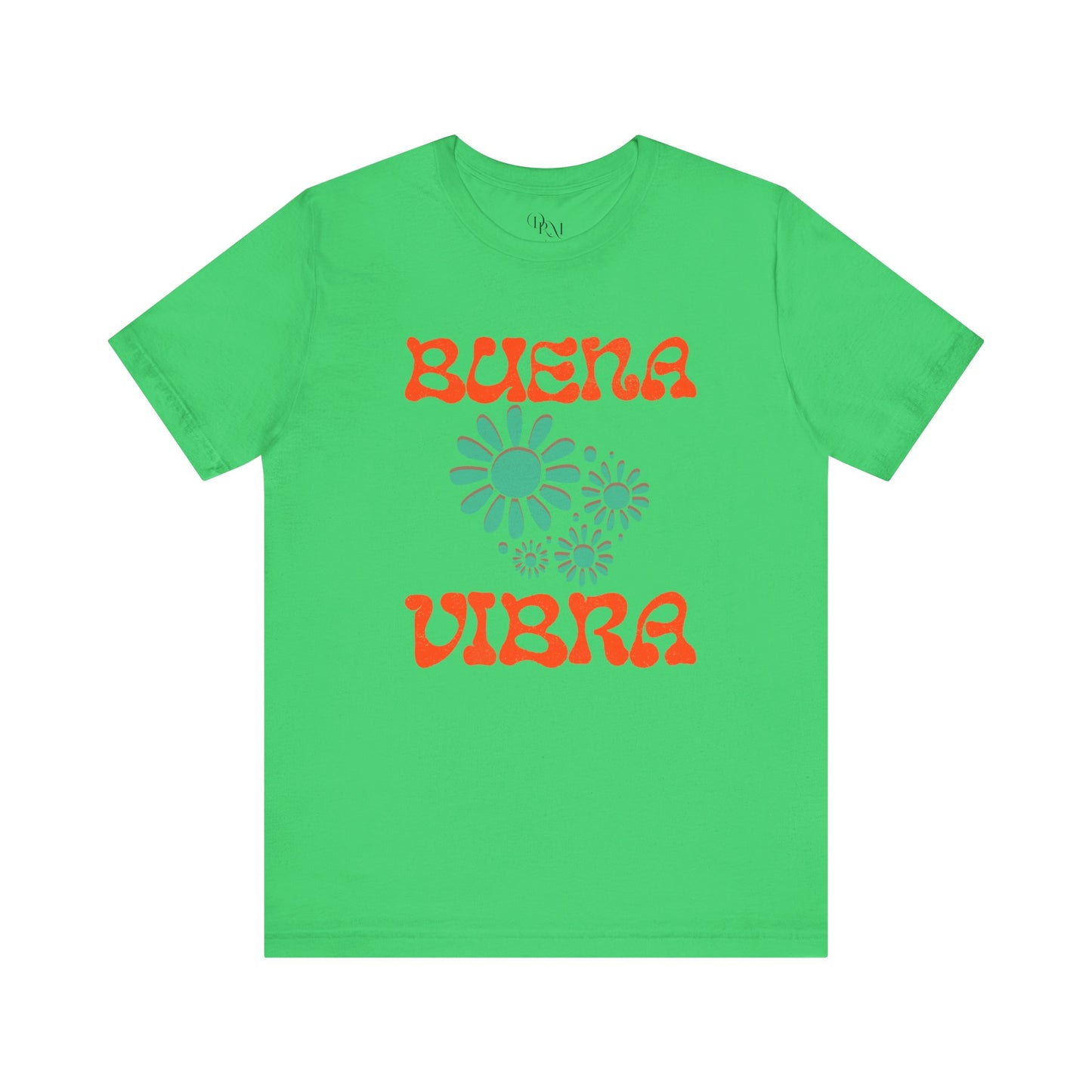 Buena Vibra Floral T-Shirt, Positive Vibes Tee, Retro Graphic Shirt, Unisex Summer Top, Gift for Friends, summer shirts - DiRoMi