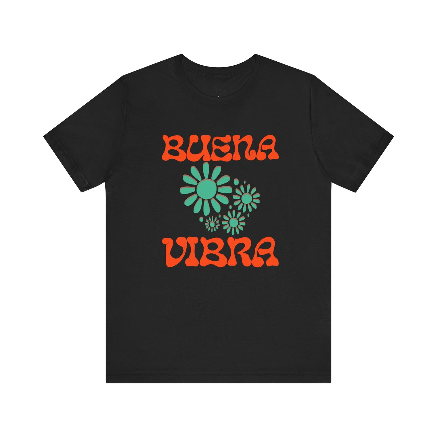 Buena Vibra Floral T-Shirt, Positive Vibes Tee, Retro Graphic Shirt, Unisex Summer Top, Gift for Friends, summer shirts - DiRoMi