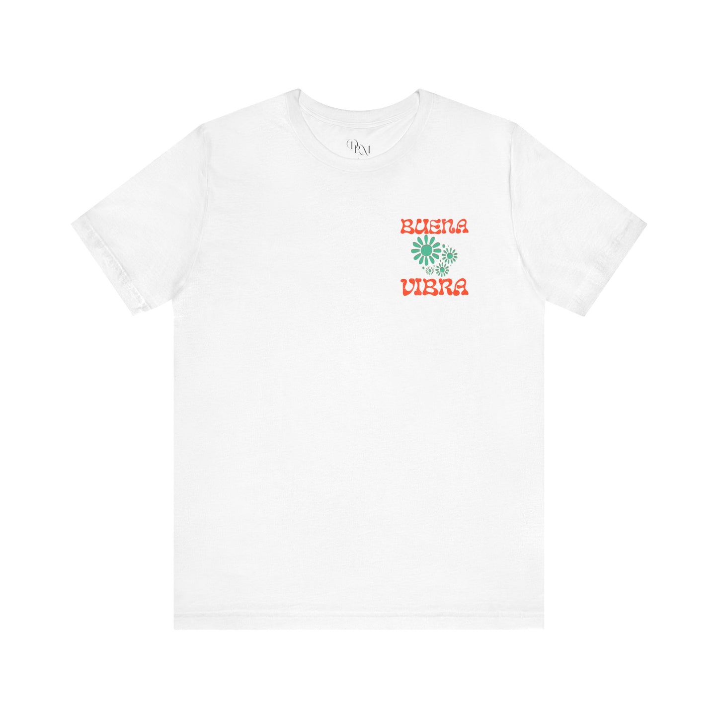 Buena Vibra Tee -Good vibes Summer Unisex Jersey Short Sleeve Shirt for Positive Energy, Beach Day, Summer Vibes, Gift, Casual Wear - DiRoMi