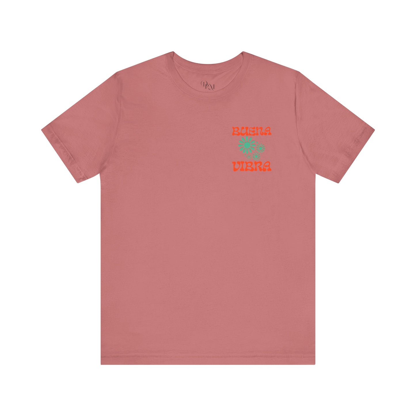 Buena Vibra Tee -Good vibes Summer Unisex Jersey Short Sleeve Shirt for Positive Energy, Beach Day, Summer Vibes, Gift, Casual Wear - DiRoMi