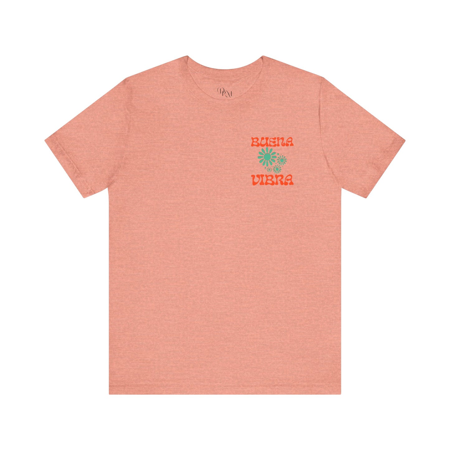 Buena Vibra Tee -Good vibes Summer Unisex Jersey Short Sleeve Shirt for Positive Energy, Beach Day, Summer Vibes, Gift, Casual Wear - DiRoMi
