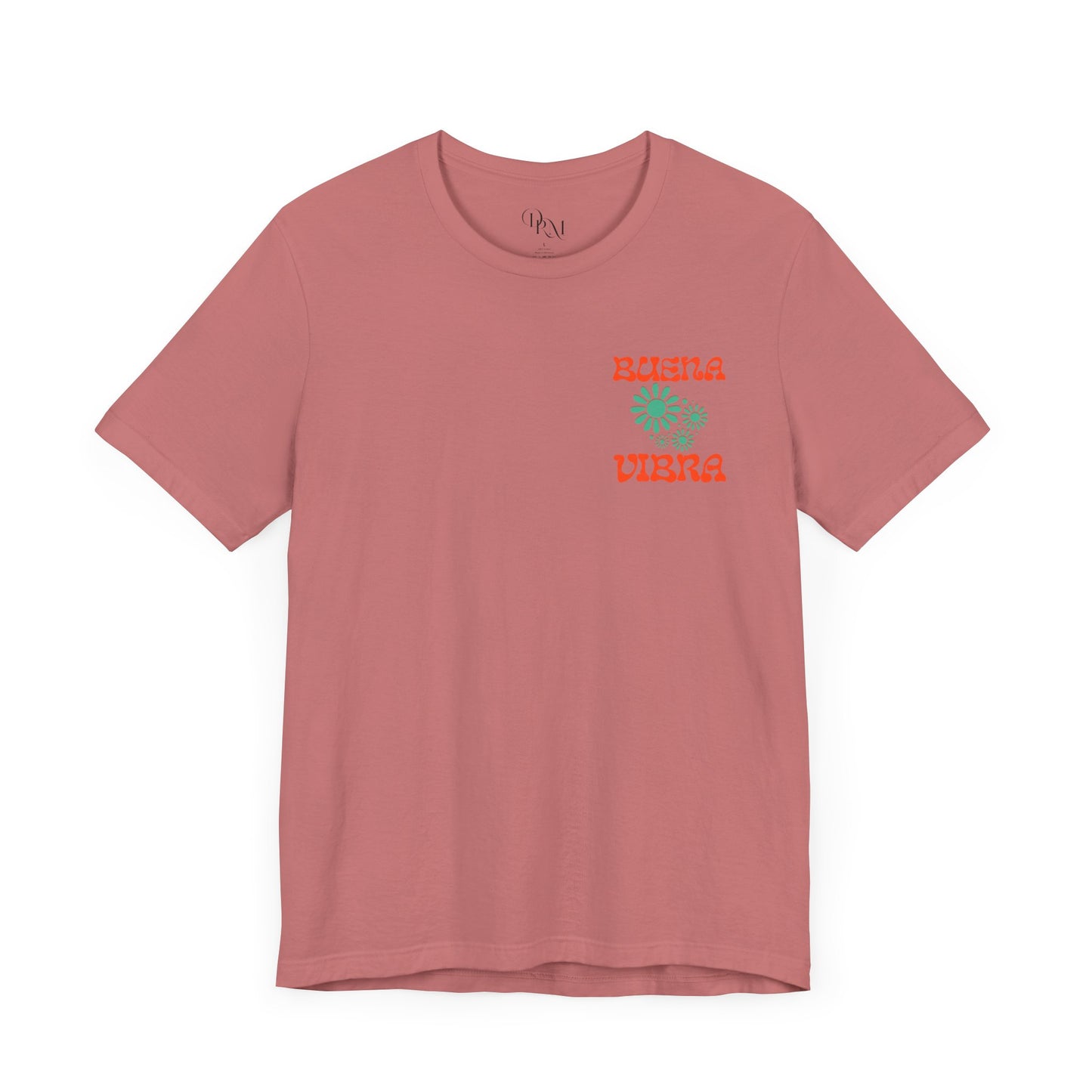 Buena Vibra Tee -Good vibes Summer Unisex Jersey Short Sleeve Shirt for Positive Energy, Beach Day, Summer Vibes, Gift, Casual Wear - DiRoMi