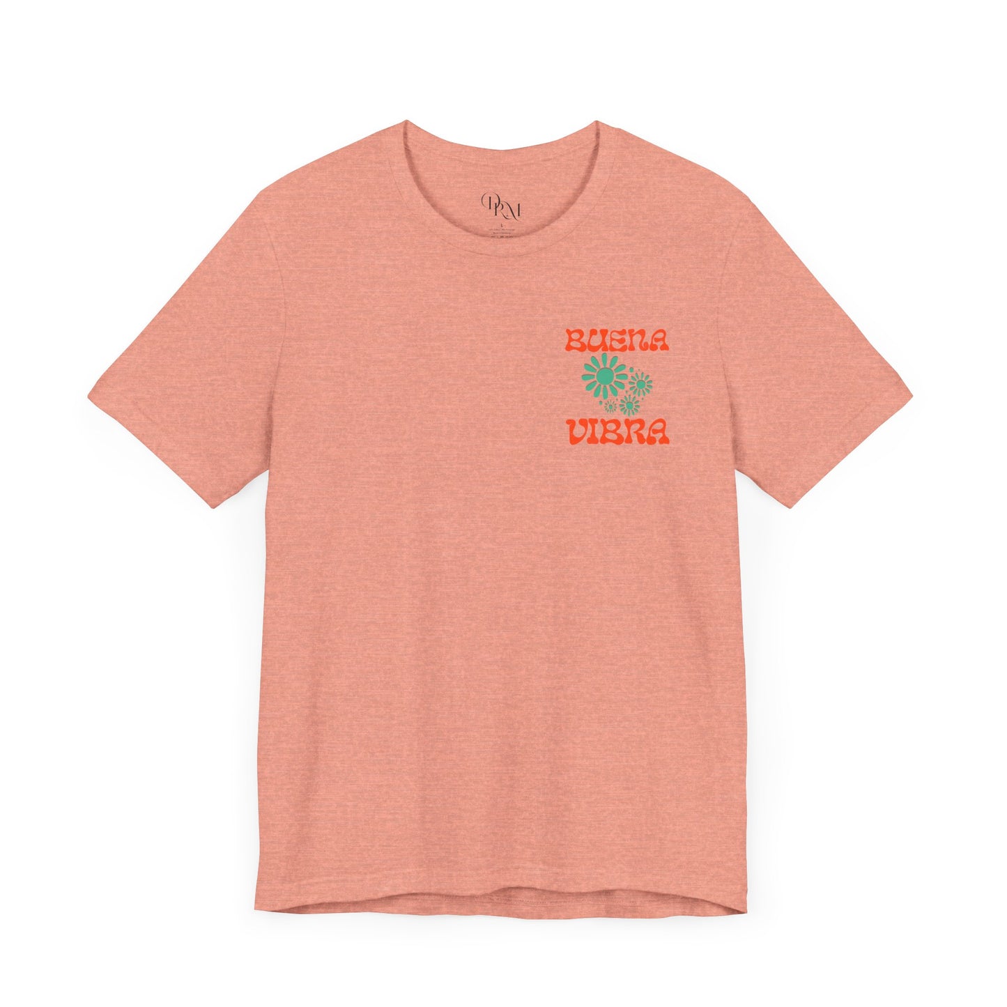 Buena Vibra Tee -Good vibes Summer Unisex Jersey Short Sleeve Shirt for Positive Energy, Beach Day, Summer Vibes, Gift, Casual Wear - DiRoMi