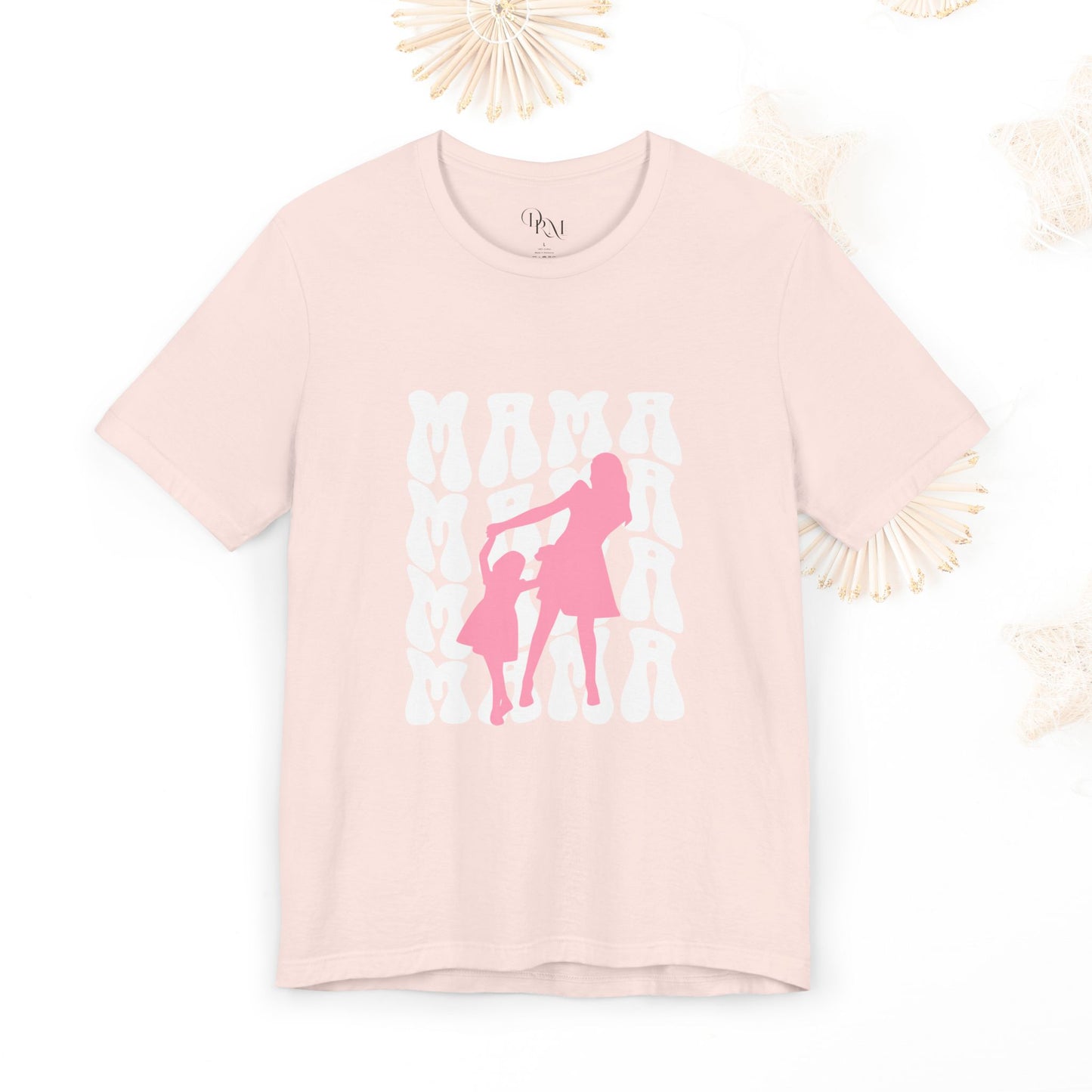 Chic Feminine Silhouette Tee, Mother's day, Girl mom, Mama of a girl - DiRoMi