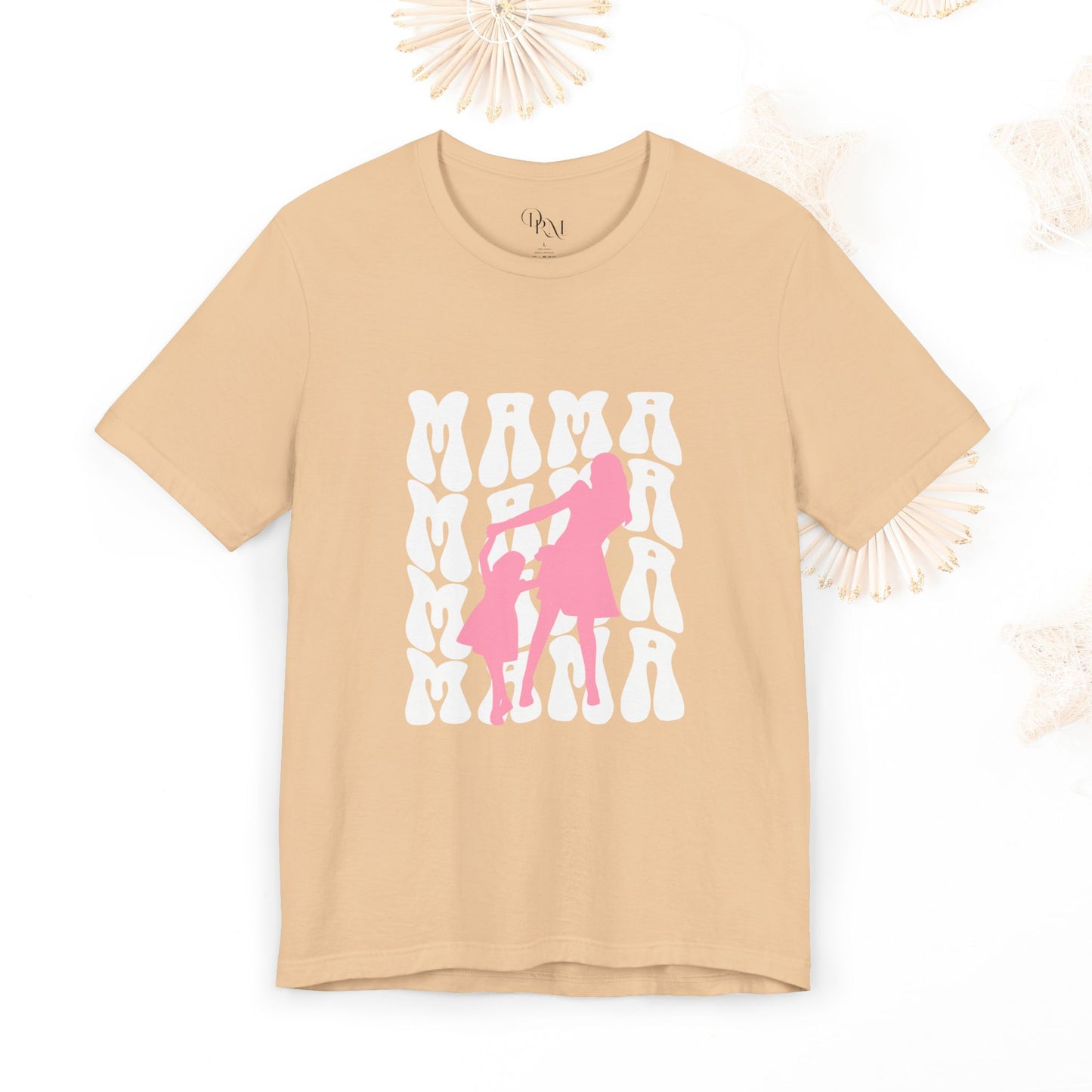Chic Feminine Silhouette Tee, Mother's day, Girl mom, Mama of a girl - DiRoMi