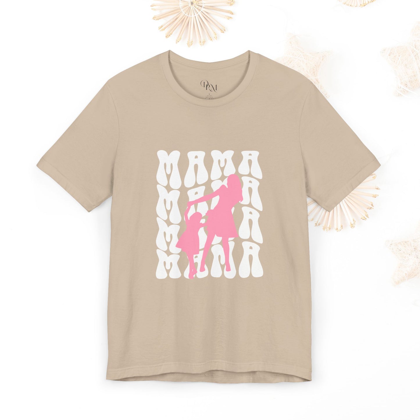 Chic Feminine Silhouette Tee, Mother's day, Girl mom, Mama of a girl - DiRoMi
