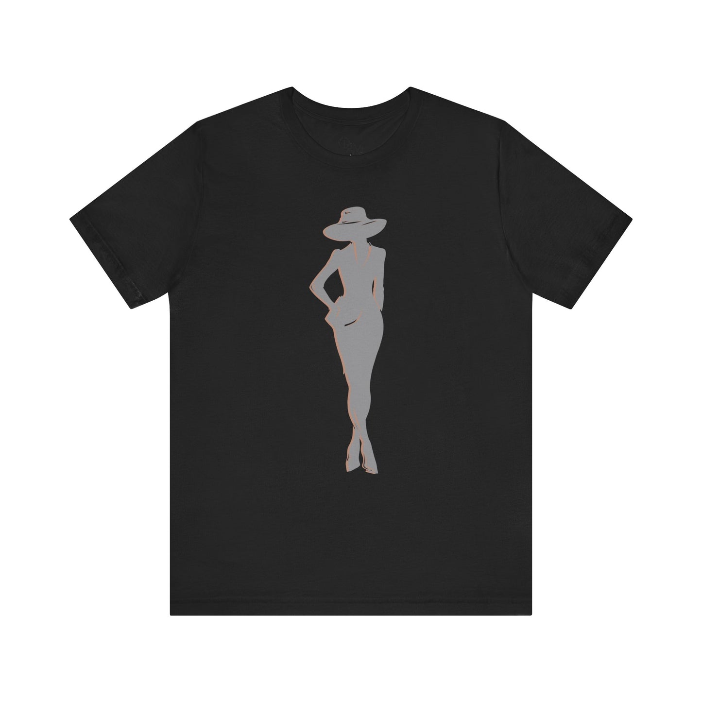 Chic Silhouette Tee: Stylish Unisex Short Sleeve T-Shirt, Casual Wear, Fashion Statement, Summer Essential, Gift Idea for Her - DiRoMi