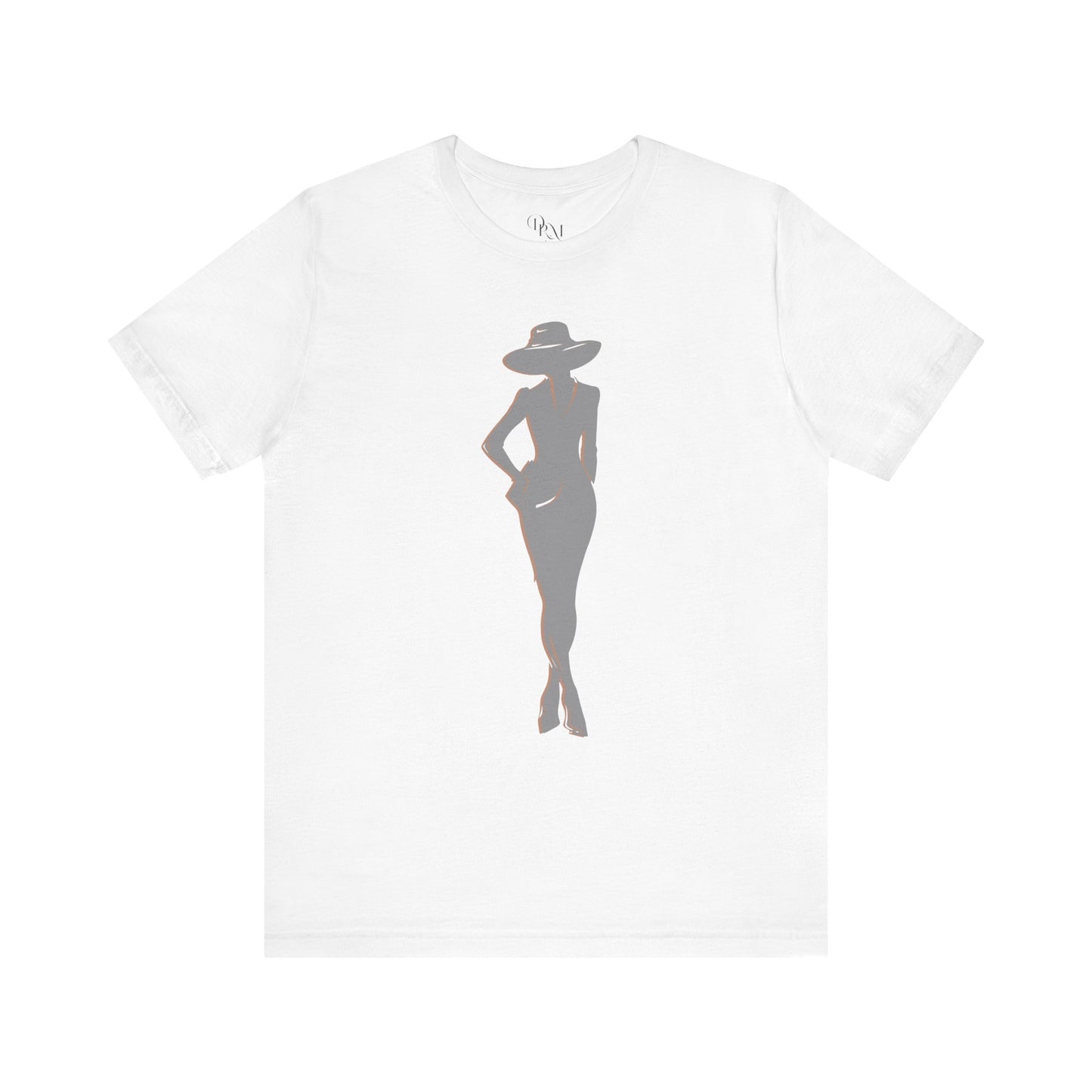 Chic Silhouette Tee: Stylish Unisex Short Sleeve T-Shirt, Casual Wear, Fashion Statement, Summer Essential, Gift Idea for Her - DiRoMi