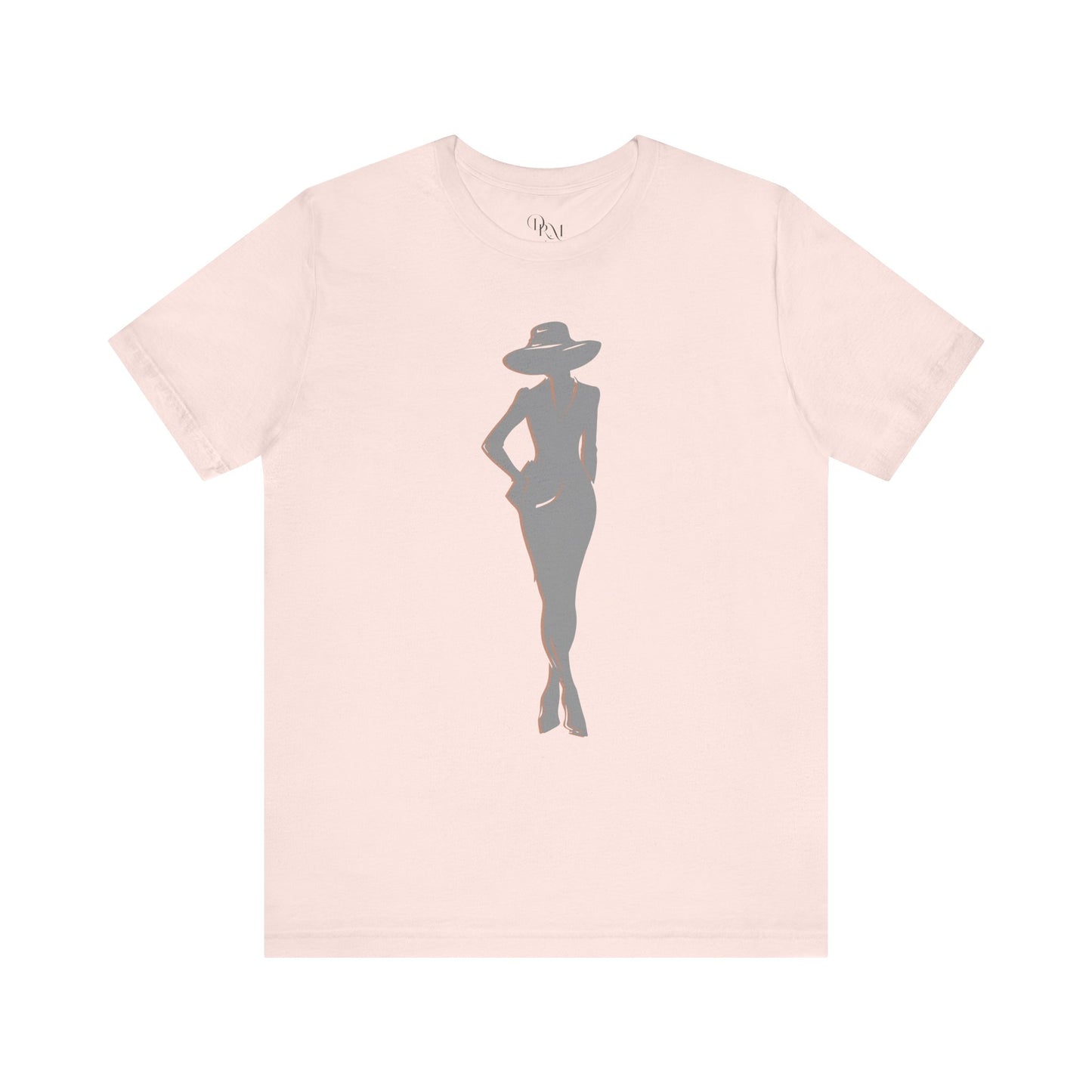 Chic Silhouette Tee: Stylish Unisex Short Sleeve T-Shirt, Casual Wear, Fashion Statement, Summer Essential, Gift Idea for Her - DiRoMi