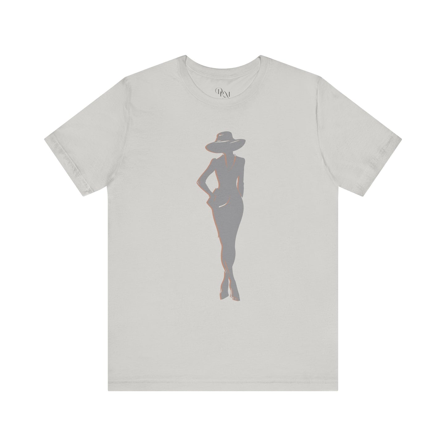 Chic Silhouette Tee: Stylish Unisex Short Sleeve T-Shirt, Casual Wear, Fashion Statement, Summer Essential, Gift Idea for Her - DiRoMi
