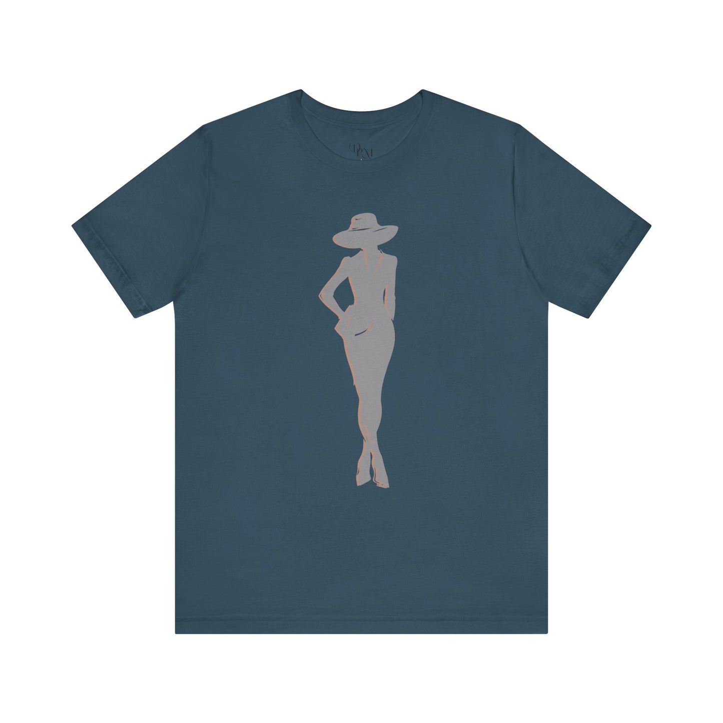 Chic Silhouette Tee: Stylish Unisex Short Sleeve T-Shirt, Casual Wear, Fashion Statement, Summer Essential, Gift Idea for Her - DiRoMi