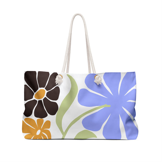 Floral Weekender Bag for Travel and Beach
