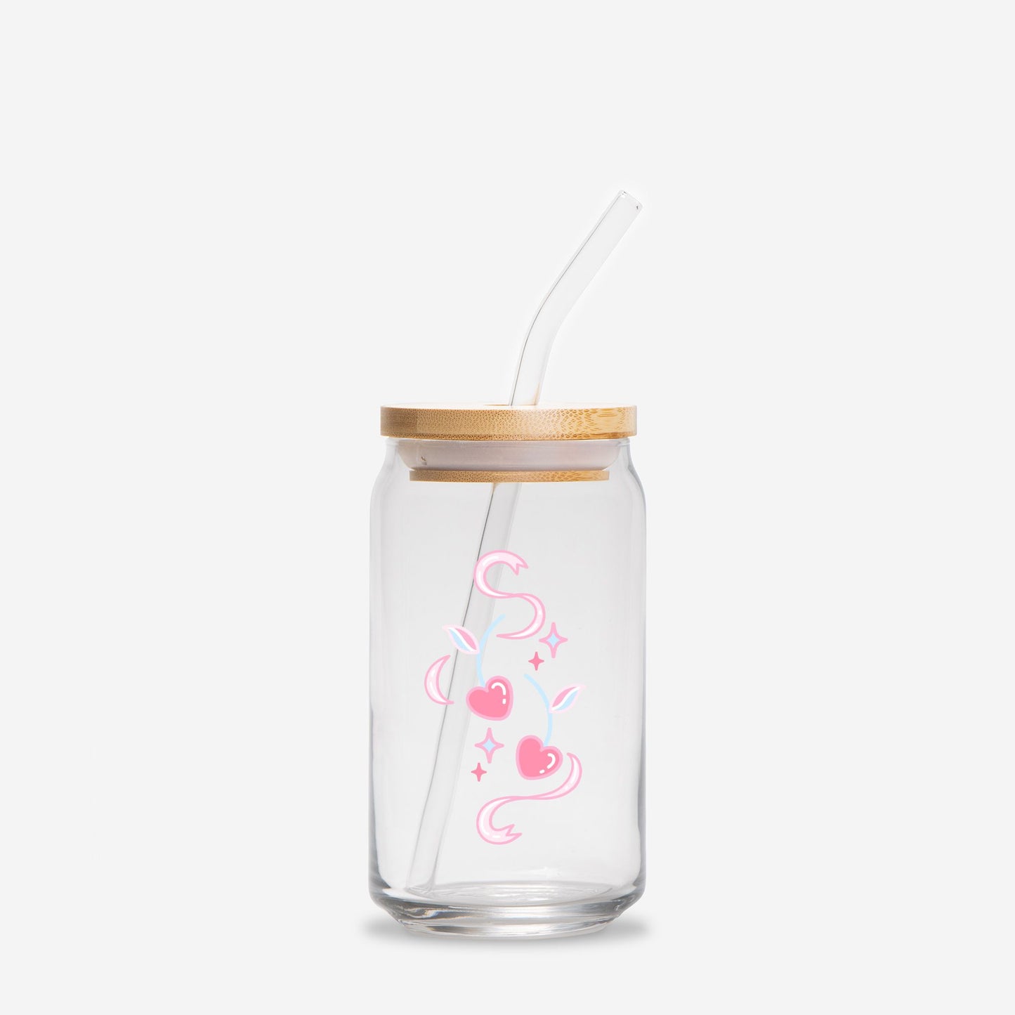 Coquette Glass Tumbler , Glass Can 16oz - DiRoMi