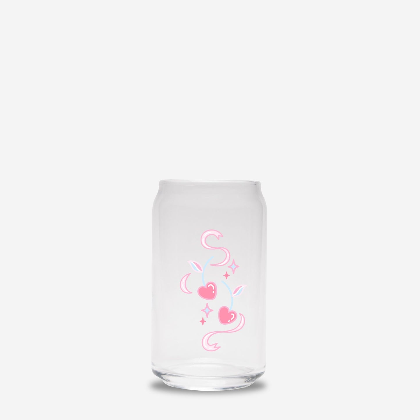 Coquette Glass Tumbler , Glass Can 16oz - DiRoMi